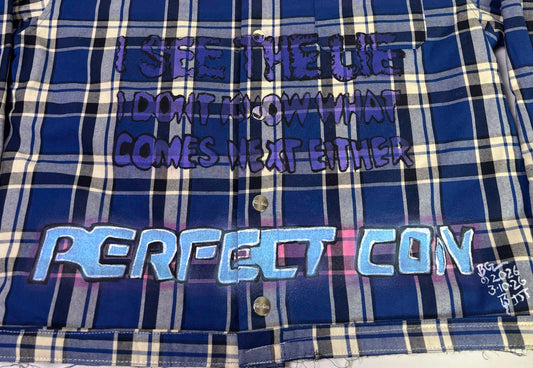 I SEE THE LIE FLANNEL JACKET