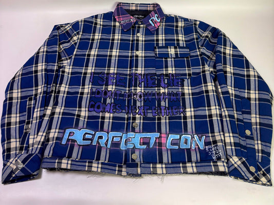 I SEE THE LIE FLANNEL JACKET